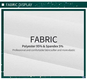 Close-up of 95% polyester and 5% spandex knit fabric with soft texture detail