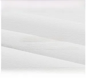 Close-up of premium 88% polyester and 12% spandex breathable soft fabric texture