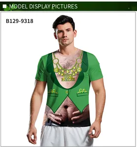 Detailed view of 3D digital print on St. Patrick's Day T-shirt with Irish Princess text