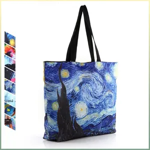 Damen Tote Bag Große Kapazität Künstlerische Van Gogh Sternennacht Galaxie Digitaldruck Einkaufstasche Mode Handtasche