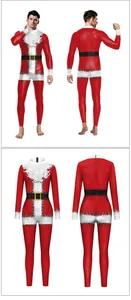 Détails du body de Noël avec tissu extensible et imprimés numériques de qualité