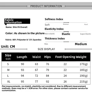 Guide des tailles du legging écailles de sirène avec détails polyester et élasthanne