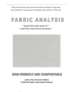Macro texture of skin-friendly 100% polyester knitted composite sponge fabric