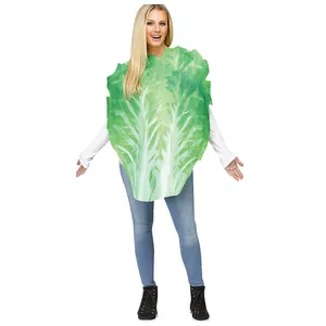 Adult lettuce leafy vegetable costume for Halloween party and stage performance outfits