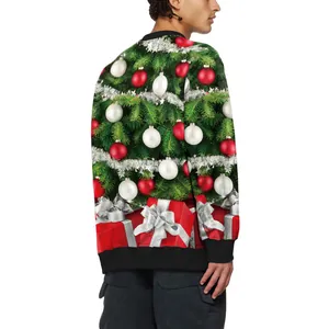 Kerst Alpaca Grafische Print Sweatshirt Lange Mouw Ronde Hals Pullover Feestelijke Vakantie Partij Top Voor Mannen Vrouwen Casual