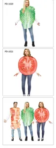 Detailed realistic BLT food costume showing lettuce, tomato and bacon printed textures