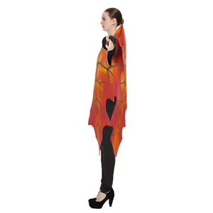 Autumn maple leaf cosplay costume for adults with realistic digital printing and veins
