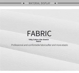 Detail showing 180g imitation cotton lycra fabric for American flag men's tank top