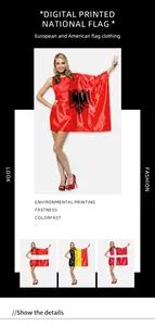 Close-up of high-quality digital flag prints on vibrant satin fabric for stage performance