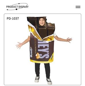 Détail du costume barre de chocolat au lait Hershey's avec amandes pour Halloween enfant