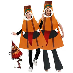 Costume de Monstre Fantôme Parapluie Drôle pour Halloween pour Adultes Enfants Vêtements de Scène Originaux Tenues de Cosplay pour Fête de Carnaval