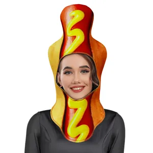 Disfraz de hot dog creativo para fiesta de Halloween divertido mono de cosplay de comida