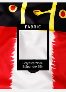 Détail du tissu pour robe enfant composé de 95% polyester et 5% élasthanne extensible