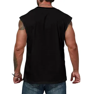 Men's Casual Halloween Tank Top Colorful Sugar Skull Digital Print Sleeveless Shirt Round Neck Breathable Summer Vest Top