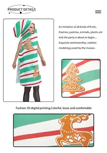Detailed macro view showing 3D digital printing of gold reindeer on Christmas dress
