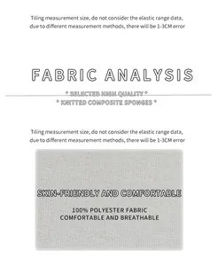 Detail of breathable white knitted composite sponge fabric in 100% polyester material