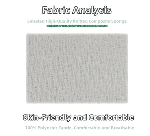 Detailed texture of gray breathable polyester knitted sponge fabric used in festival hats