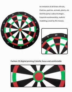 Detail of 3D digital printed dartboard target fabric for fun party costume material