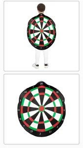 Detailed view of the wearable dartboard costume with standard numeric scoring layout