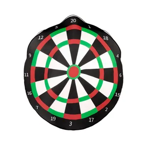 Classic fabric dart board for kids with colorful scoring segments and hanging loop