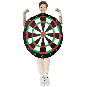 Kids funny round dartboard target costume for Halloween party and school performance