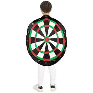 Funny wearable dartboard costume for Halloween parties with realistic number printing