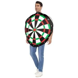 Funny adult dartboard target costume made of sponge foam for Halloween party cosplay