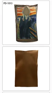 Detailed front and back view of Edvard Munch The Scream painting art costume