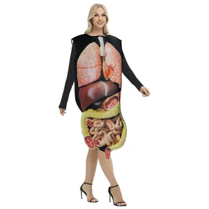 3D digital print human organ costume showing heart and lungs for science or Halloween