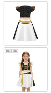 Detailed view showing the front and back of this children K-POP cosplay costume dress