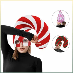 Christmas Candy Cane Novelty Hat Red Green White Striped Elf Hat For Stage Performance Party Cosplay Costume Accessories Headwear