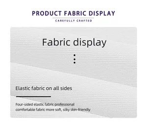 Detail of four-way stretch white fabric showing soft silky skin-friendly texture