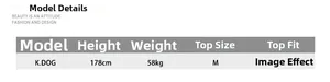 Größentabelle für Herrenjeans zeigt Model 178cm, 58kg und Passform für Größe M im Detail