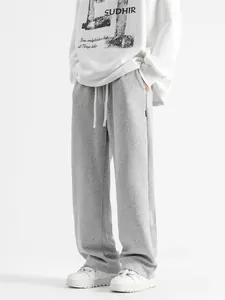 Pantalon de Jogging Homme Décontracté Jambe Large Ample Droit Cordon de Serrage Jogger pour Jeunes Pantalon de Sport