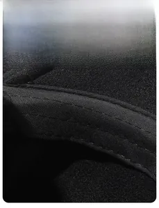 Detailed close-up of thickened sweatband and stitching inside the winter wool flat cap