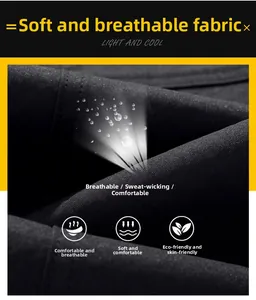 Close-up of black waterproof technical fabric showing breathable mesh texture and light feel