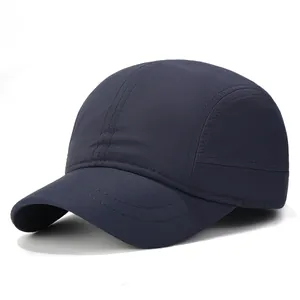 Wasserfeste dunkelblaue Sport-Baseballkappe mit schnelltrocknendem Stoff