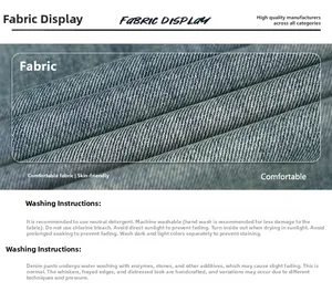 Detailed fabric display of blue vintage washed denim jeans with heavy twill texture