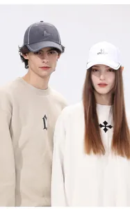 Detailed close-up of quick-dry baseball cap with SPORTS embroidery and breathable fabric