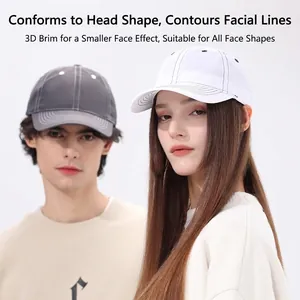 Breathable quick-dry baseball cap for men and women with mesh vents and curved brim