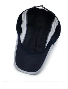 Detailed interior view showing breathable white mesh and adjustable strap of the sun hat