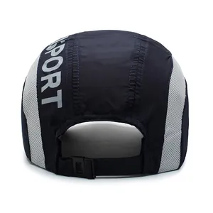 Men's quick-dry sport baseball cap with breathable mesh and adjustable buckle