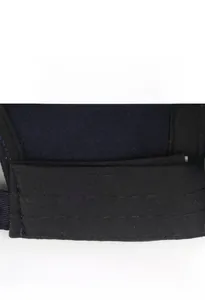 Detailed macro view of internal sweatband with reinforced stitching on a cotton baseball cap