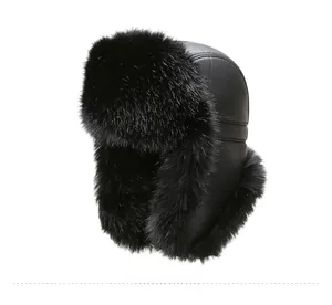 Detailed close-up showing the high-density faux fur lining and premium black leather texture