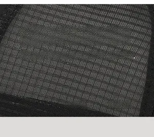 Macro shot of breathable mesh fabric for baseball cap with soft and anti-pilling texture