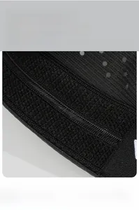 Detail view of quick-dry baseball cap featuring breathable laser-cut holes and sweatband