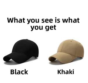 Detail view of black and khaki pineapple fabric baseball caps with structured hard top