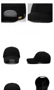 Dettaglio del cappellino da baseball nero con fibbia in metallo e tessuto a rete traspirante