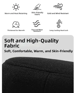 Detailed view of the thick fleece lining fabric with thermal and windproof properties