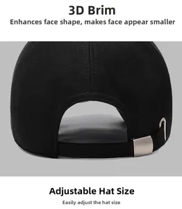 Detail of winter baseball cap featuring adjustable strap and premium matte texture